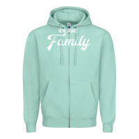 Seafoam We Are Family (Family / Father / Mother / Children) Zipper Hoodie - Bettercallsaul