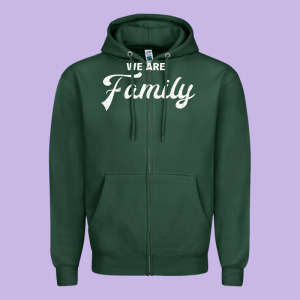We Are Family (family / Father / Mother / Children) Zipper Hoodie Designed By Bettercallsaul