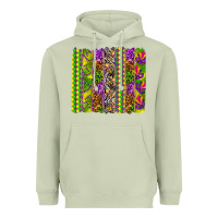 Matcha Mardi Gras brushstroke Heavyweight Hoodie - HowdyJamesFarm