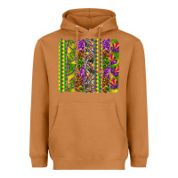 Meerkat Mardi Gras brushstroke Heavyweight Hoodie - HowdyJamesFarm