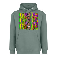 Sage Mardi Gras brushstroke Heavyweight Hoodie - HowdyJamesFarm