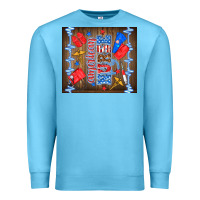Ocean Blue American nurse Premium Sweatshirt - TumblerDesignByShophia