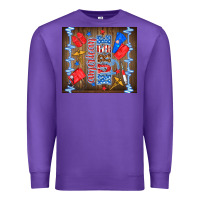 Purple American nurse Premium Sweatshirt - TumblerDesignByShophia