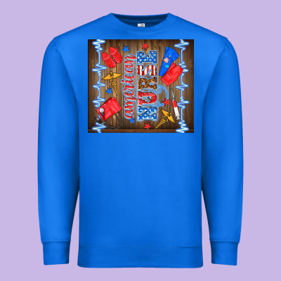 American Nurse Premium Sweatshirt Designed By Tumblerdesignbyshophia