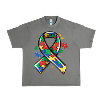 Tornado autism puzzle ribbon Urban Heavy Tee - MaliasSmallBusiness