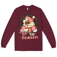 Burgundy tis the season conchas Long Sleeve Tee - MaliasSmallBusiness