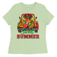 Matcha sweet summer watermelon and truck Ladies Tee - HRA Design Shop