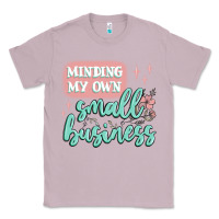Lilac minding my own small business Classic Tee - MaliasSmallBusiness
