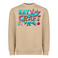 Mushroom eat sleep craft repeat Heavyweight Sweatshirt - NancyCooperArtShop