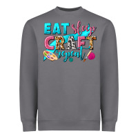 Storm eat sleep craft repeat Heavyweight Sweatshirt - NancyCooperArtShop