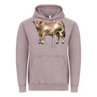 Vintage Zinc charolais bull Vintage Hoodie - LillyAllenDesigns
