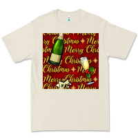 Merry Christmas Champagne Seamless Pattern Premium Tee | Teevron