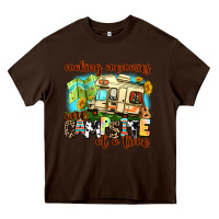 Chocolate Brown making memories one campsite at a time Heavy Core Tee - AdoDesignShop
