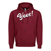 Burgundy YEES! Zipper Hoodie - Bettercallsaul