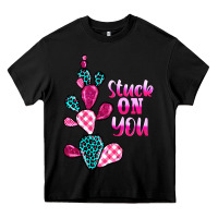 Black stuck on you cactus Heavy Core Tee - BarkalooDesign