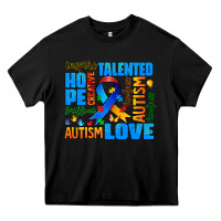 Black autism  words Heavy Core Tee - AdoDesignShop