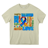 Mossy autism  words Heavy Core Tee - AdoDesignShop