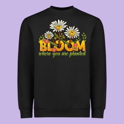 Bloom Where You Are Planted Heavyweight Sweatshirt Designed By Nancycooperartshop