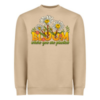 Mushroom bloom where you are planted Heavyweight Sweatshirt - NancyCooperArtShop