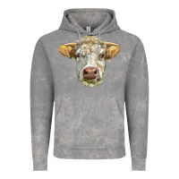 Cloud Rock Charolais bull face Vintage Hoodie - LillyAllenDesigns