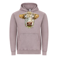 Vintage Zinc Charolais bull face Vintage Hoodie - LillyAllenDesigns