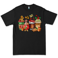 Black christmas cookie coffee cups Premium Tee - AdoDesignShop
