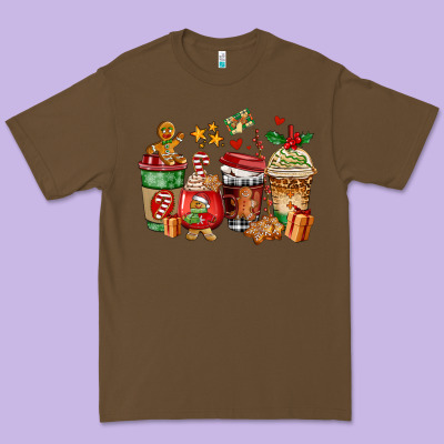Christmas Cookie Coffee Cups Premium Tee Designed By Adodesignshop