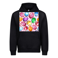 Black Easter Eggs Seamless Pattern Urban Hoodie - BundleAndBundleShop