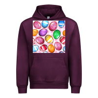 Mauve Wine Easter Eggs Seamless Pattern Urban Hoodie - BundleAndBundleShop