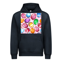 Navy Easter Eggs Seamless Pattern Urban Hoodie - BundleAndBundleShop