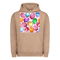 Pigment Burro Easter Eggs Seamless Pattern Urban Hoodie - BundleAndBundleShop