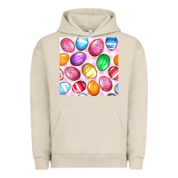 Pigment French Oak Easter Eggs Seamless Pattern Urban Hoodie - BundleAndBundleShop