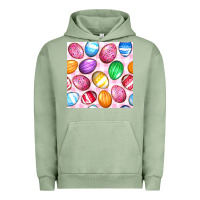 Pigment Oil Green Easter Eggs Seamless Pattern Urban Hoodie - BundleAndBundleShop