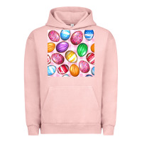 Pigment Salmon Easter Eggs Seamless Pattern Urban Hoodie - BundleAndBundleShop
