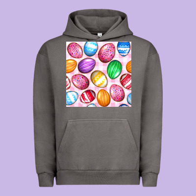 Easter Eggs Seamless Pattern Urban Hoodie Designed By Bundleandbundleshop