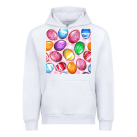 White Easter Eggs Seamless Pattern Urban Hoodie - BundleAndBundleShop