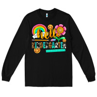 Black hello kindergarten Long Sleeve Tee - NancyCooperArtShop