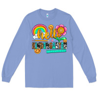Colony Blue hello kindergarten Long Sleeve Tee - NancyCooperArtShop