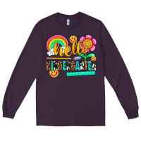 Plum hello kindergarten Long Sleeve Tee - NancyCooperArtShop