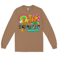 Toasted Coconut hello kindergarten Long Sleeve Tee - NancyCooperArtShop
