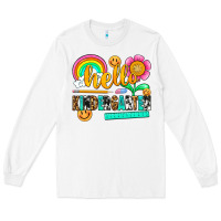 White hello kindergarten Long Sleeve Tee - NancyCooperArtShop