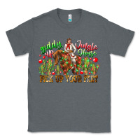 Charcoal Heather Giddy Up Jingle Horse Pick Up Your Feet Classic Tee - CowhideDigitalArt