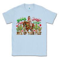 Dusty Blue Giddy Up Jingle Horse Pick Up Your Feet Classic Tee - CowhideDigitalArt