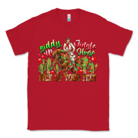 Red Giddy Up Jingle Horse Pick Up Your Feet Classic Tee - CowhideDigitalArt