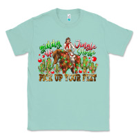 Seafoam Giddy Up Jingle Horse Pick Up Your Feet Classic Tee - CowhideDigitalArt