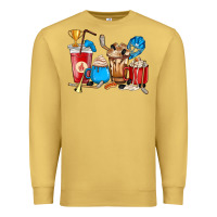 Antique Gold Hockey coffee cup Premium Sweatshirt - HowdyJamesFarm