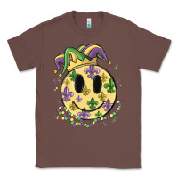 Chestnut smiley face mardi gras Classic Tee - MaliasSmallBusiness