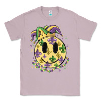 Lilac smiley face mardi gras Classic Tee - MaliasSmallBusiness