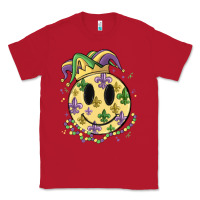 Red smiley face mardi gras Classic Tee - MaliasSmallBusiness