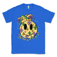 True Royal smiley face mardi gras Classic Tee - MaliasSmallBusiness